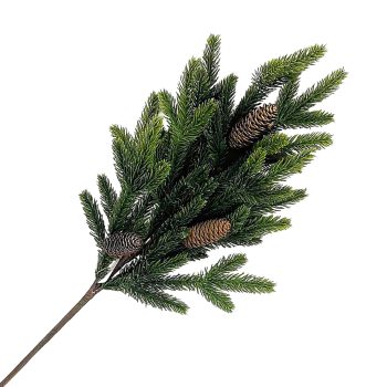 SPRAY FIR BRANCH 31" GREEN REAL LOOK PE