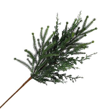 SPRAY SPRUCE BRANCH 29" GREEN REAL LOOK PE