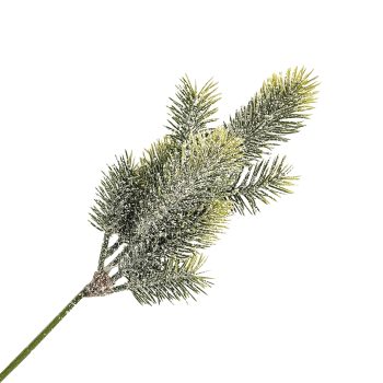 SPRAY FROSTED NEED PINE GREEN 14"