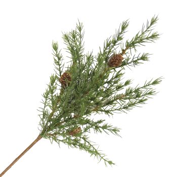 SPRAY CEDAR 3D 25" REAL TOUCH 25" W/PINE CONES