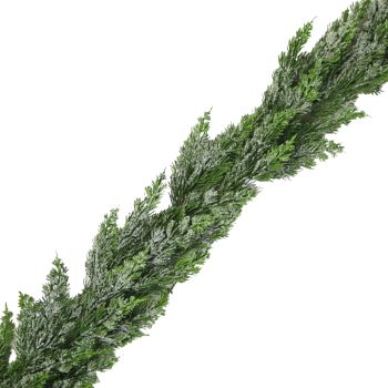 GARLAND CEDAR 62" W/SNOW FROSTING REAL TOUCH