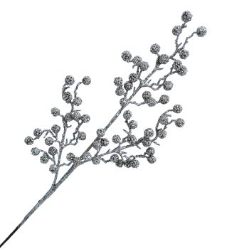 SPRAY BERRY 30" CHAMPAGNE GLITTER