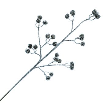 SPRAY MINI PIN CONE 30" CHAMPAGNE GLITTER