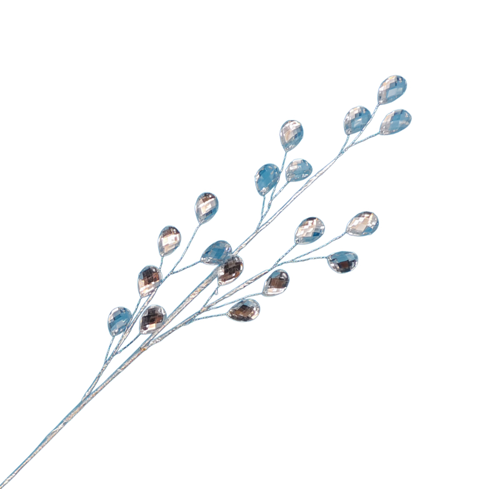 SPRAY ACRYLIC DROP 25" SILVER