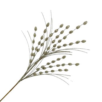 SPRAY BERRY/GRASS 28" CHAMPAGNE W/GLITTER 28" FOAM/PAPER