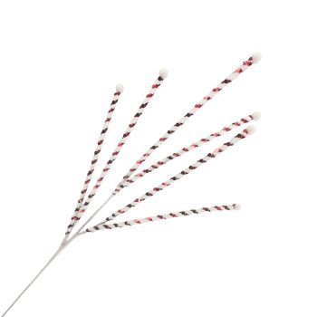 SPRAY CANDY CANE PIKES 31" RED/WHITE