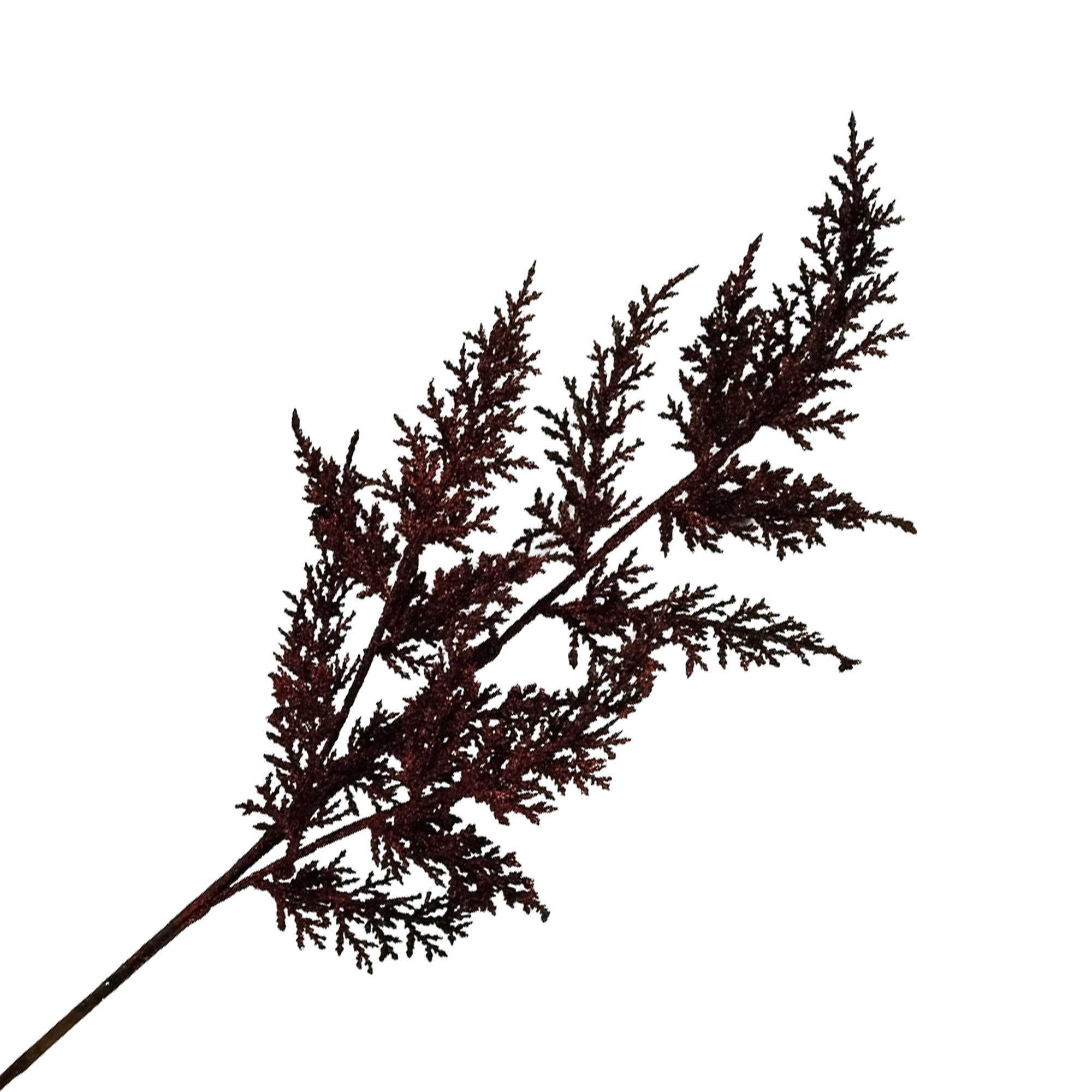 SPRAY CEDAR TIPS 26" BROWN W/GLITTER