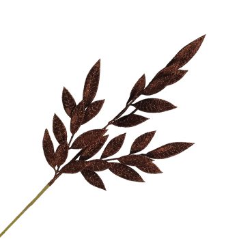 SPRAY ELLIPTIC LEAF 27" COPPER GLITTER