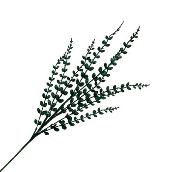 SPRAY EUCALYPTUS 30" DARK GREEN W/GLITTER