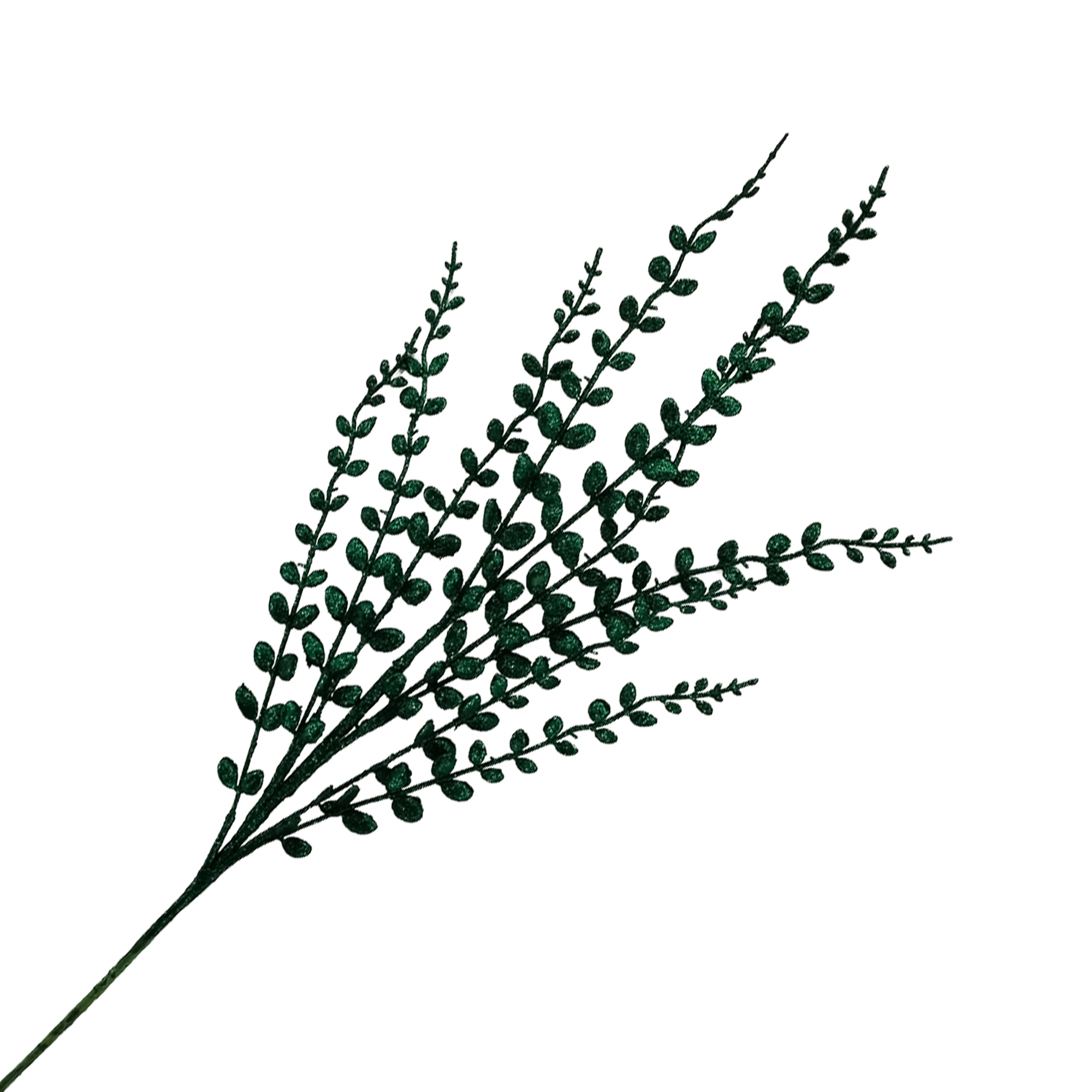 SPRAY EUCALYPTUS 30" DARK GREEN W/GLITTER