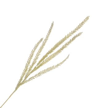 SPRAY FEATHER 41" GOLD W/GLITTER