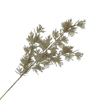 SPRAY NEEDLE PINE 31" CHAMPAGNE GLITTER