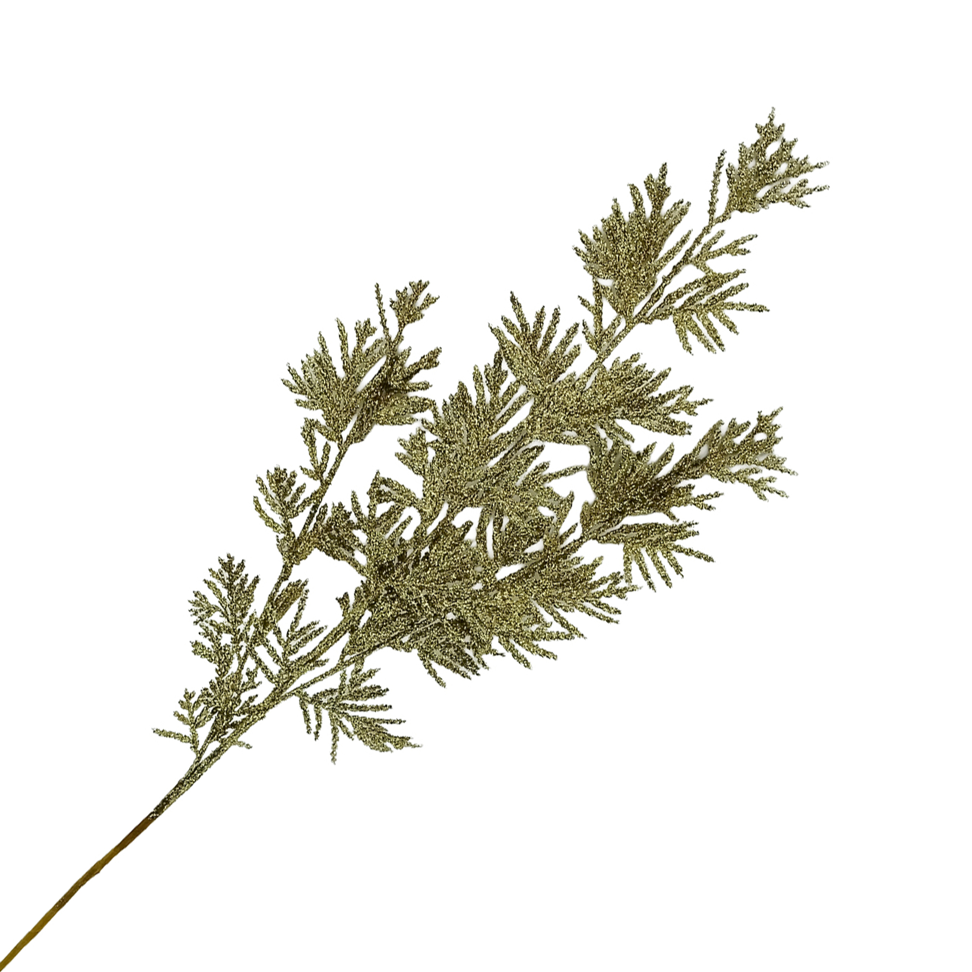 SPRAY NEEDLE PINE 31" GOLD GLITTER