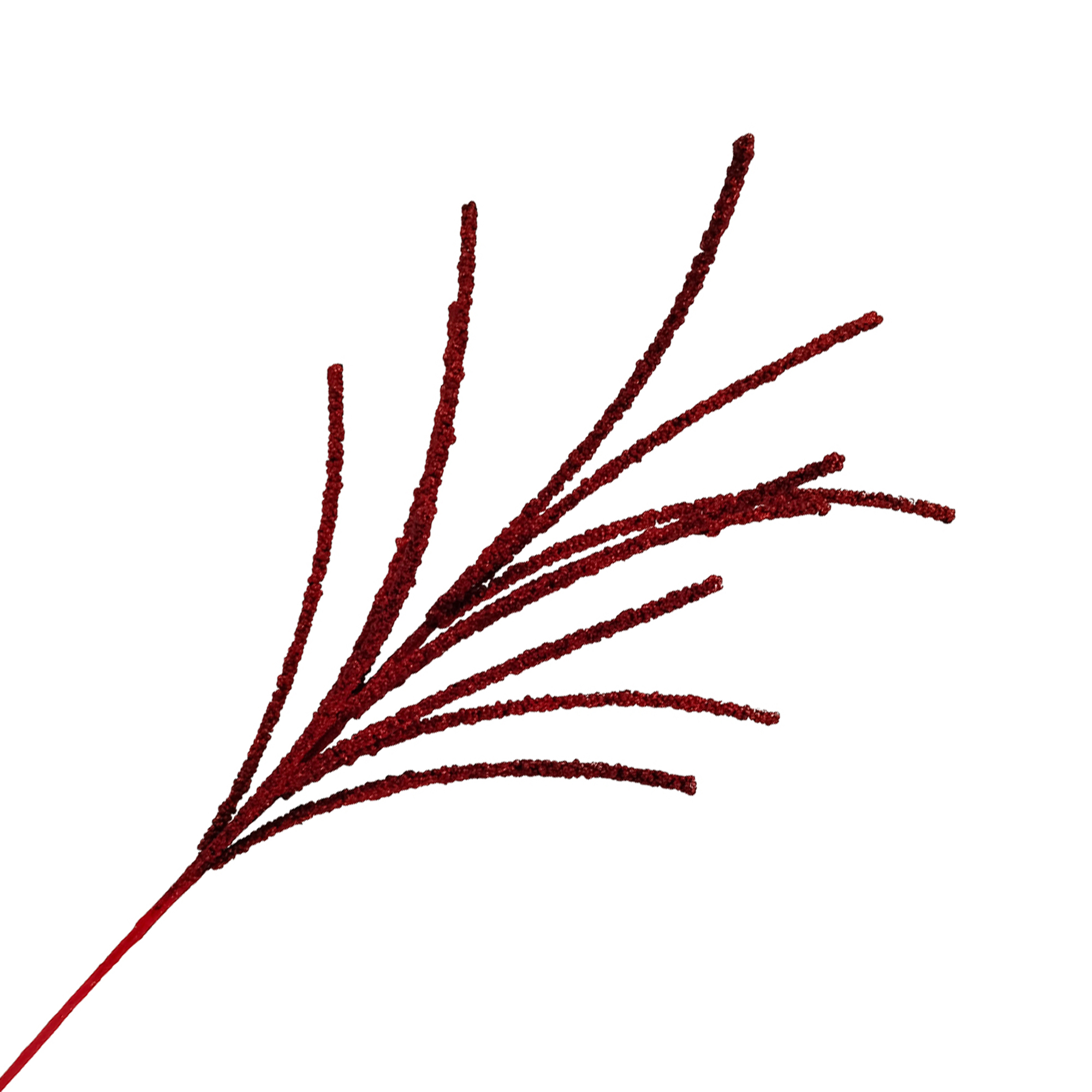 SPRAY SPARKLE TWIGS 27" RED GLITTER