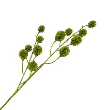 SPRAY THISTLE 30" MOSS GREEN W/GLITTER