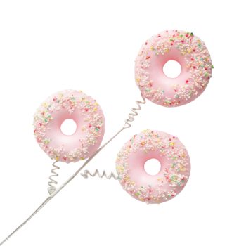 SPRAY DOUGHNUT 24"X3 PINK W/SPRINKLES
