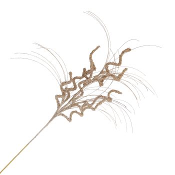 SPRAY CURLS/GRASS 30" ROSE GOLD W/GLITTER