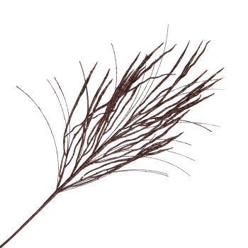 SPRAY GRASS 33" BROWN W/GLITTER