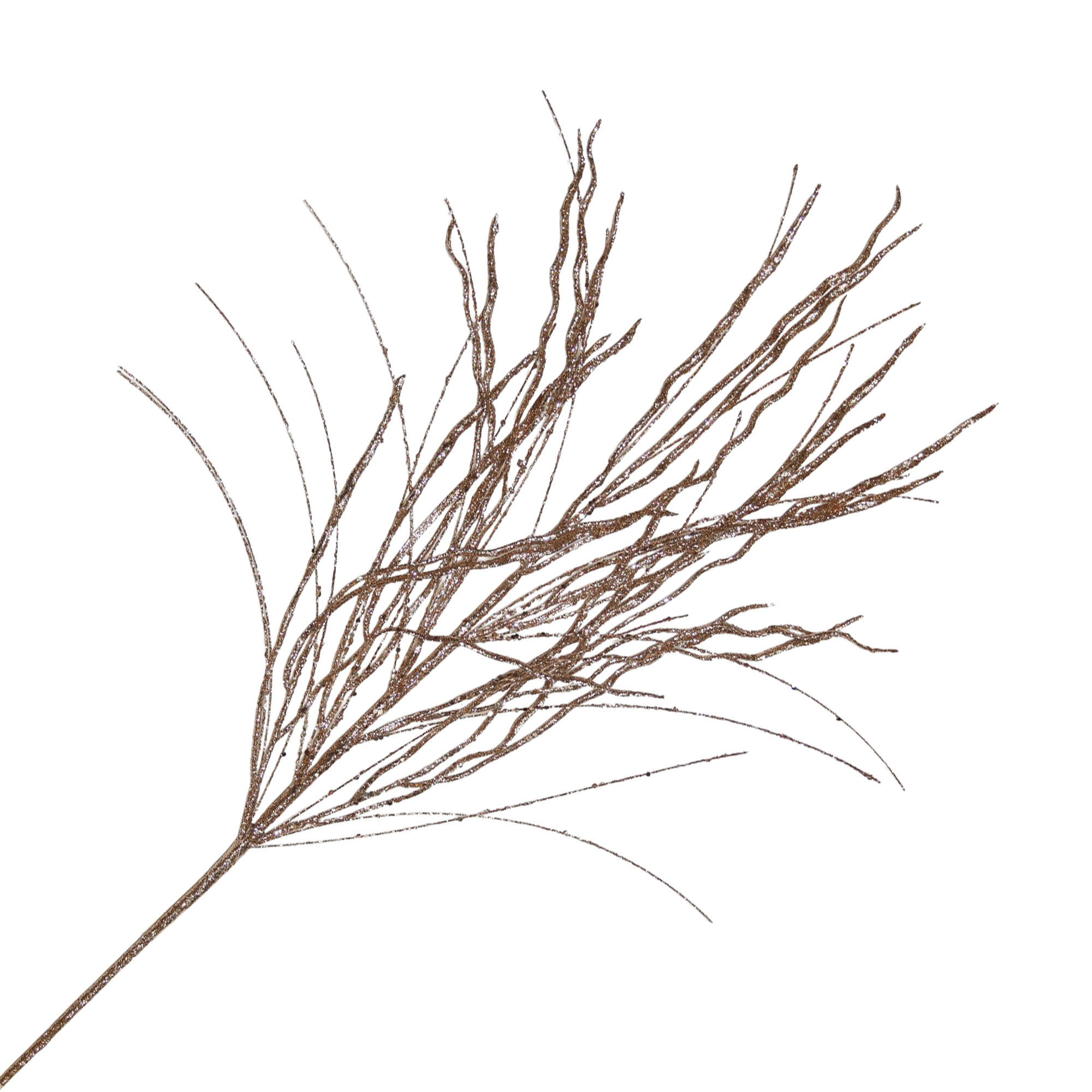 SPRAY GRASS 33" ROSE GOLD W/GLITTER