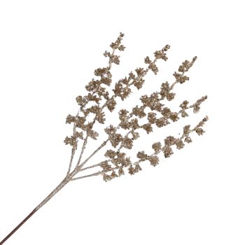 SPRAY HANGING PODS 27" CHAMPAGNE GLITTER