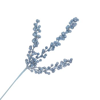 SPRAY ICED HANGING BERRY 31" JEANS BLUE