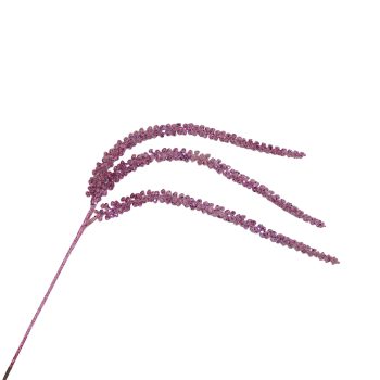 SPRAY ICED HANGING BERRY 36" ANTIQUE PINK W/ICE GLITTER