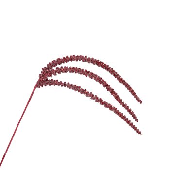 SPRAY ICED HANGING BERRY 36" BURGUNDY W/ICE GLITTER