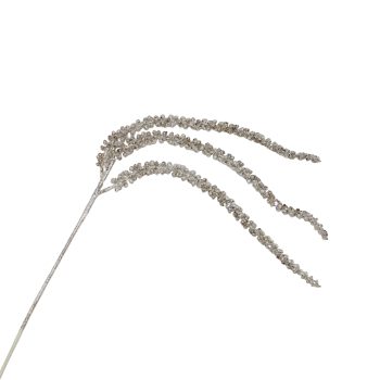 SPRAY ICED HANGING BERRY 36" CHAMPAGNE W/GLITTER