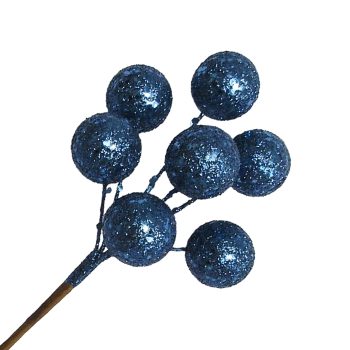 PICK BALL GLITTER X 7 9" ROYAL BLUE