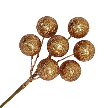 PICK BALL GLITTER X 7 9" COPPER