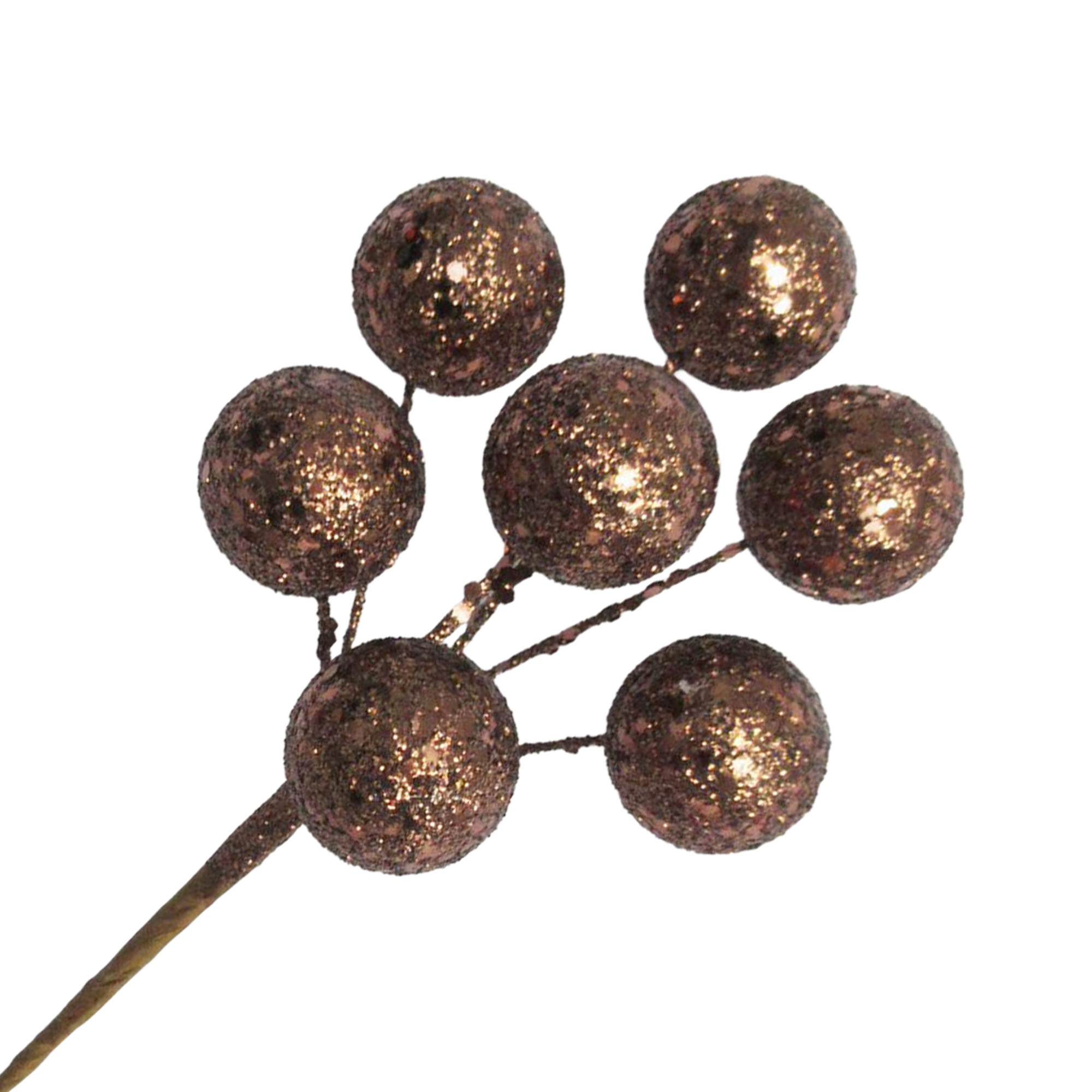 PICK BALL GLITTER X 7 9" BROWN