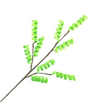 SPRAY FABRIC CURLS 29"X9 LIME GREEN