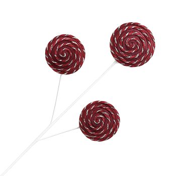 SPRAY LOLLIPOP 31"X3 RED/WHITE CANYY CANE