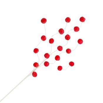 SPRAY MINI POM POM 26" RED