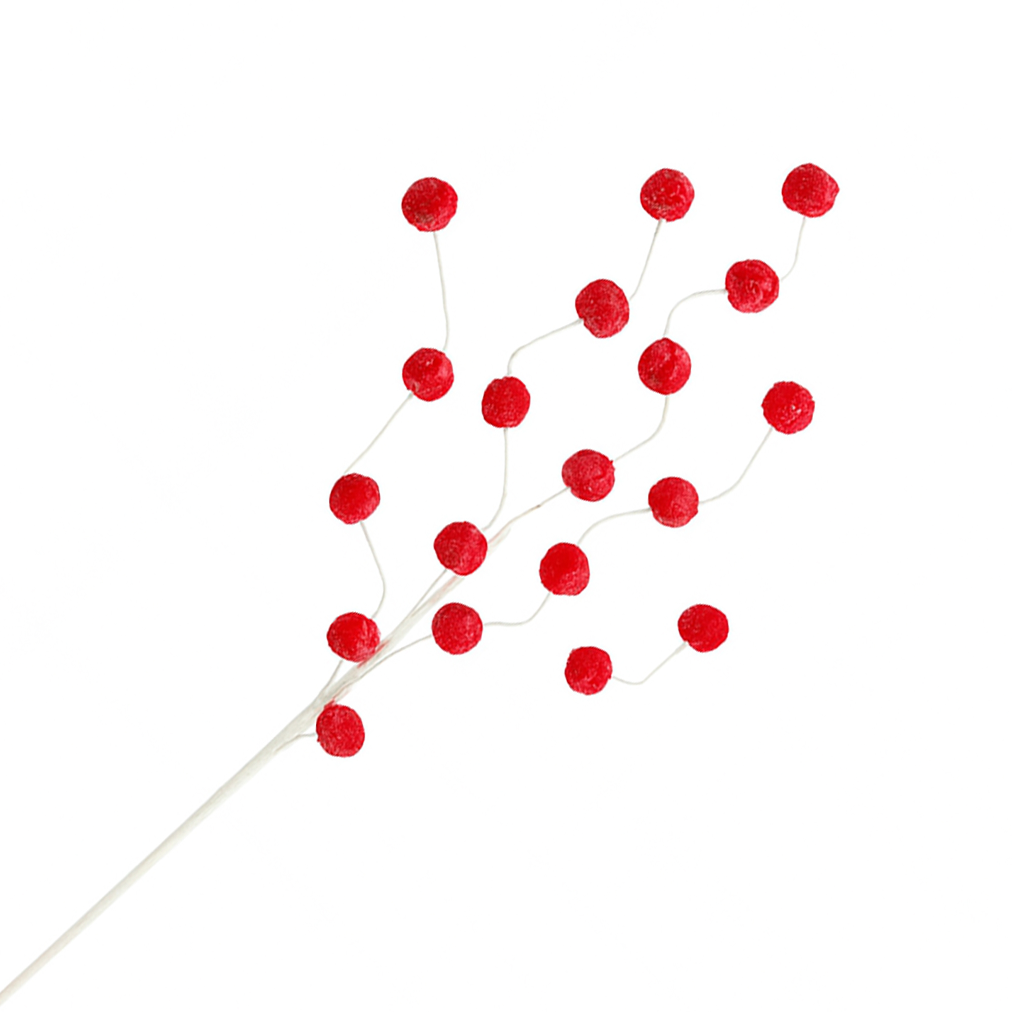 SPRAY MINI POM POM 26" RED