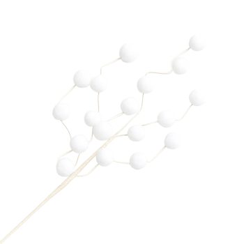 SPRAY MINI POM POM 26" WHITE