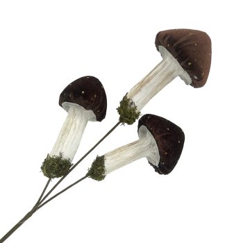 SPRAY MUSHROOM 18.5" CHOCOLATE BROWN