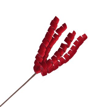 SPRAY VELVET CURLS 28"X4 RED