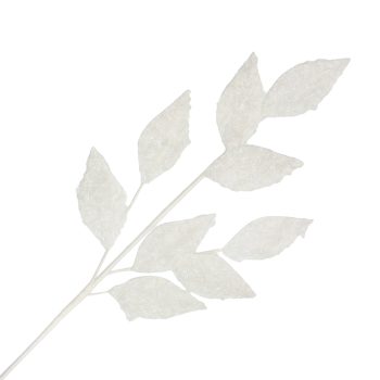 SPRAY FURRY LEAF 28" WHITE