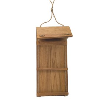 TOBOGGAN 19.5"X9" BROWN WOOD/JUTE