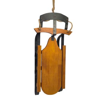 SLEDGE 19.5"X9.5" BROWN METAL/WOOD