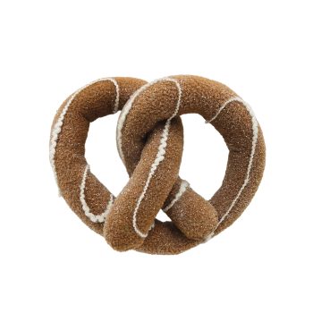 BREAD HANGER 6"X2" BROWN/WHITE FABRIC