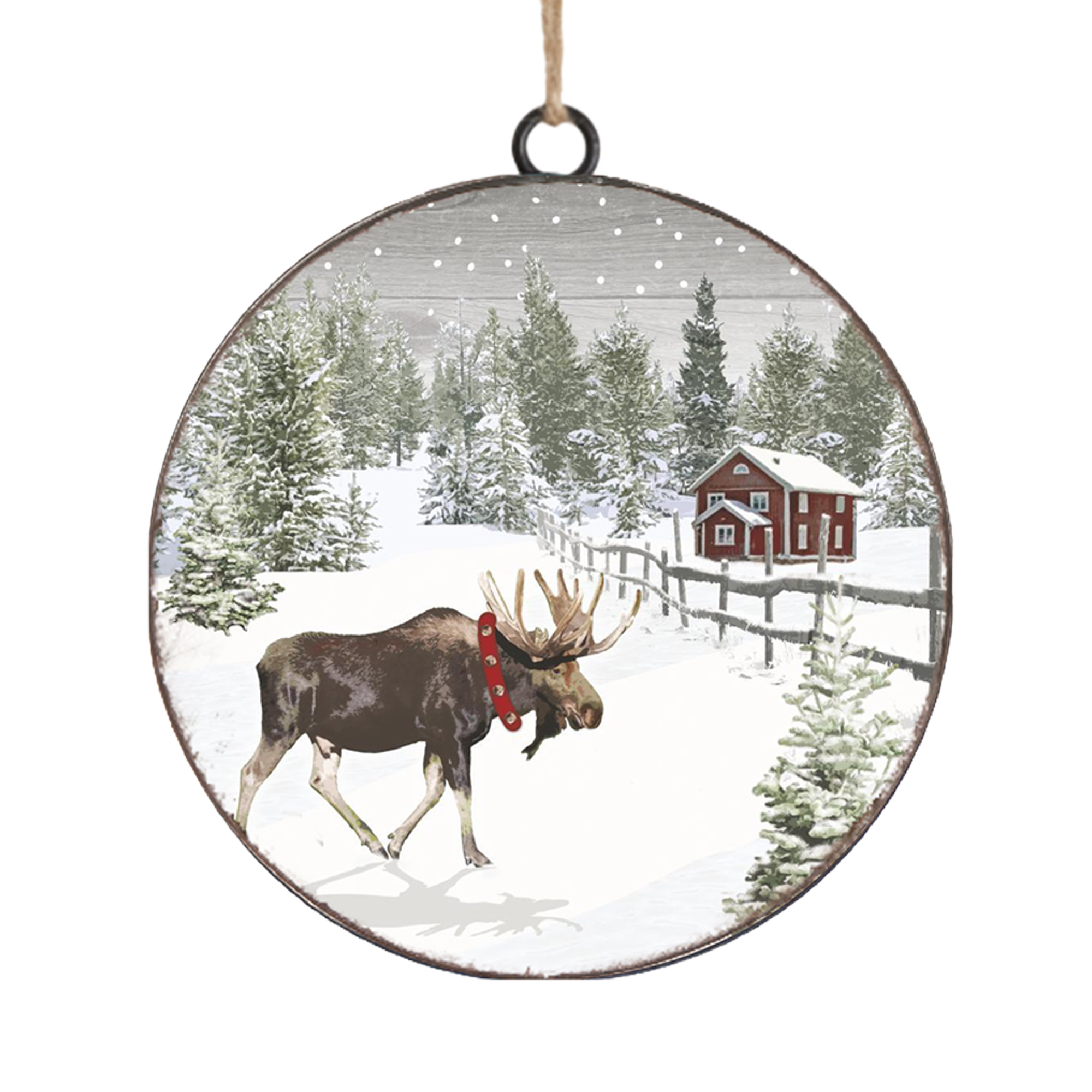ORN METAL DISC 4"MOOSE
