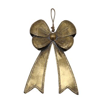 BOW METAL 13"X21" ANTIQUE GOLD