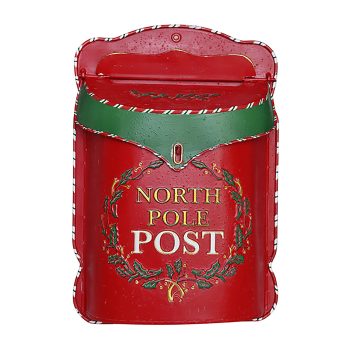 MAILBOX METAL 11"X15" RED IRON