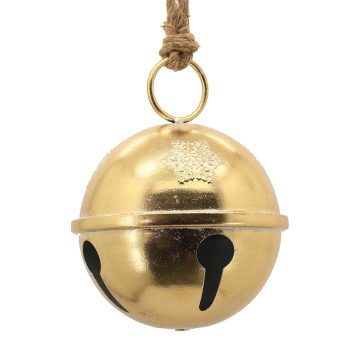 BELL (JINGLE) METAL 8.5"X8.5"X10.5" SHINY GOLD FINISH