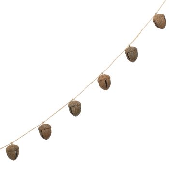 BELL (JINGLE) GARLAND METAL 71"X2.5"X3" 8 BELLS,20 CM DISTANCE RUST BROWN FINISH