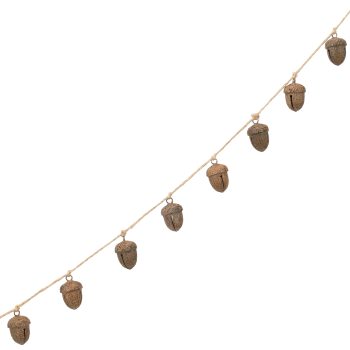 BELL (JINGLE) GARLAND METAL 65"X1"X2" 12 BELLS,12 CM DISTANCE RUST BROWN FINISH