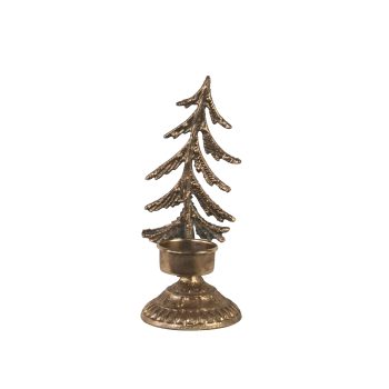 METAL TREE CANDLE HOLDER 3" X 7.5"