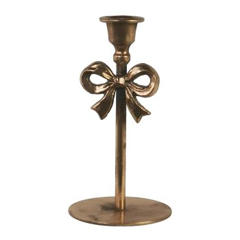 METAL CANDLE HOLDER RIBBON 4" X 7"